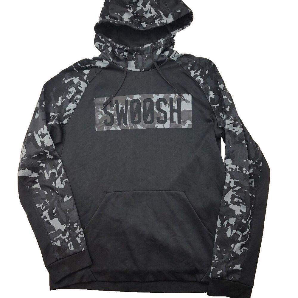 Nike Black Camo Hooded Pullover